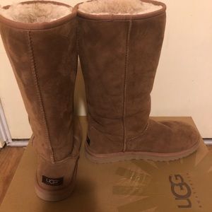 Tall Chestnut brown Ugg boots